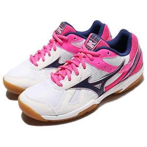 Mizuno Cyclone Speed White Pink Women Indoor Volleyball Badminton V1GC17-8025