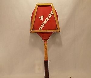 Vintage Dunlap Made In England Maxply Port Tennis Raquet 4 5/8 Excellent ~LQQK~