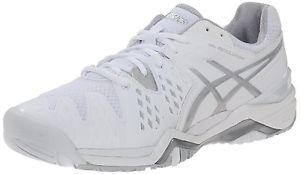 ASICS Women's GEL-Resolution 6 Tennis Shoe White/Silver 11.5 C/D US image 1