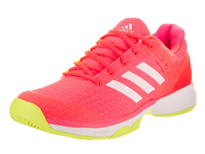 Adidas Women's Adizero Ubersonic 2 Flared/Ftwwht/Syello Tennis Shoe 10 Women Us