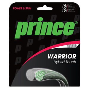 Warrior Hybrid Touch Tennis String Silver and Clear