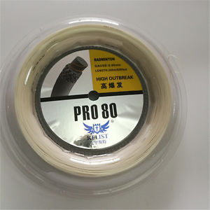 KELIST Badminton String for Badminton Racket Pro80 0.68mm White