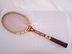 ROD LAVER CHEMOLD GRAND SLAM BAMBOO GRASS TENNIS RACQUET 4 5/8