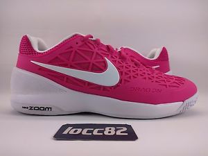 Nike Women's Zoom Cage 2 Tennis Shoes Vivid Pink White sz 10 (705260-600) image 1