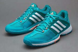 Adidas Barricade Club Tennis Shoes Womens Green Court Trainers Sneakers Sz 8 Med