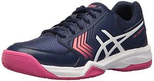 ASICS Women's Gel-Dedicate 5 Tennis Shoe Indigo Blue/White/Diva Pink