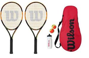 Wilson Quemador 25" 2 Player Tenis Set De Principiante Con Bolas & Botella Agua