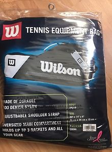 NEW Wilson Tennis Equipment Bag - Black/Grey