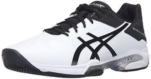 Asics Men's Gel-solution Speed 3 Clay Tennis Shoe White/Black/Silver
