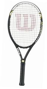 hyper hammer 5.3 strung tennis racket (black/white, 4 1/8) image 1