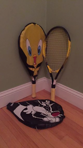VINTAGE Spalding TWEETY BIRD & SYLVESTER tennis rackets 1996 Warner Bros