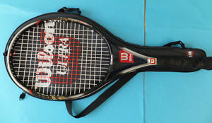 Wilson Luz De Carretera Serie Raqueta De Tenis y  cubierta Completo Tamaño 4 1/2
