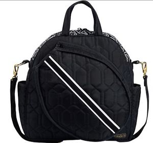 Brand New Cinda B Tennis Tote Bag in Jet Set Black with Tags