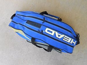 HEAD 6 PACK BLUE-YELLOW TENNIS RACQUET BAG