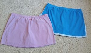 Lot of 2 Women's Nike Dri-Fit Tennis Running Athletic Skirt/Skort/Shorts SZ L