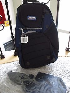 JETPAC LIFE IS TENNIS BAG RACKET BACKPACK SLING BAG NEW W/ TAGS NAVY BLUE