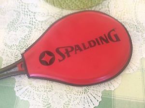 Vintage Spalding Tennis Aluminum Racquet W Cover Model 12043 SKU 450 L 4 1/2