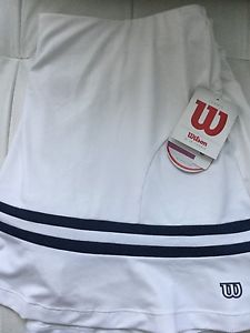 NWT WILSON NAVY AND WHITE TENNIS SKIRT SIZE L