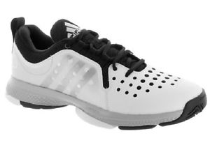 New - Adidas Barricade Classic Bounce Men's White/Matte Silver/Black size: 11.5
