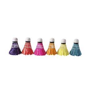 Volants de Badminton - coloré - A-Qualité - 6 Pièces