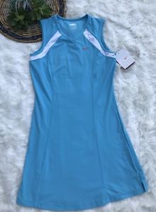 Nike Fit Dry Blue Sleeveless Dress Girl's Size Medium 10/12 NWT