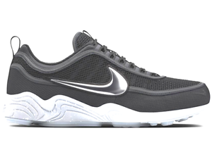 MEN NIKE AIR ZOOM SPIRIDON 16 BLACK METALLIC SILVER 849776-003