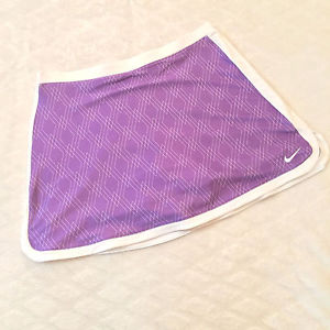 Nike Pure Dri Fit Purple White Tennis Skirt Built In Shorts Women's sz XL