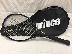 Nice Prince O3 Royal 110 Tennis Oversize Racket 9.5 oz Blue with Carry Case Bag