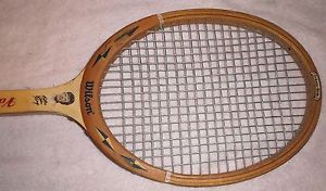 Vintage Wilson Billie Jean King Face/Autograph Tennis Racket Strata Bow Valiant