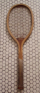 Spalding Greenwood tennis racquet racket c. 1900