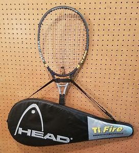 Head Titanium TI. FIRE Mid Pluss TENNIS RACQUET Anti Torsion with Bag
