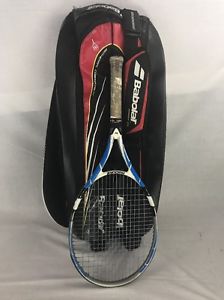 Babolat Drive Z Lite Blue Tennis Racquet Grip Size 4" Comes with racket bag huge
