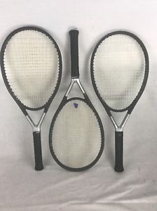 Head Racquet Ti S6 Lot of 3, 2 Grip Size 4 3/8, 1 Grip Size 4 5/8 Racket