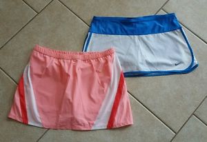 Lot of 2 Women's Nike Dri-Fit Tennis Running Athletic Skirt/ Skort/Shorts SZ L