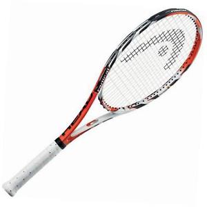 micro gel radical mp tennis racquet (4-3/8), strung