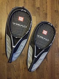 2 Wilson Triad 3 MP Tennis Racquets - 115 head 4 3/8 grip