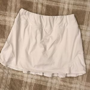 Lija Tennis Skirt White Size Medium M Ruffle Back