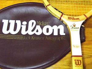 Vintage Wilson Jack Kramer Autograph Midsize Wood Racquet 4 3/8" L Wooden Racket