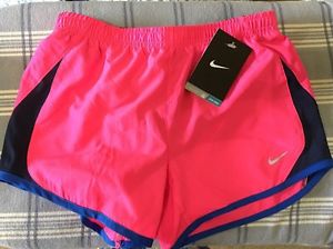 NIKE Girls Dri-Fit Running Short Pink Size Medium Dry Tempo
