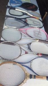10 Tennis Racquets & 3 covers - some vintage