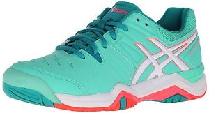 ASICS Women's Gel Challenger 10 Tennis Shoe Cockatoo/White/Flash Coral