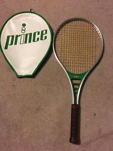 VTG Prince Aluminum Tennis Racket 4 3/8 W/Cover Original Parts GUC