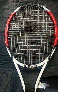 Wilson K Factor Six One Tour 90 Tennis Racquet Federer  4-3/8 Used