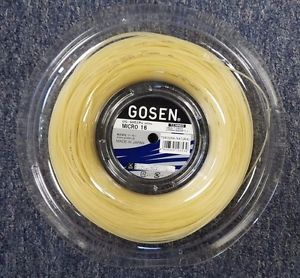 Gosen OG Sheep Micro 16 Gauge 1.29mm 660' 200m Tennis String Reel Natural