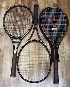 3 Graphite Tennis Racquets: Princeton Durbin, Oliver Giant, Wimbledon All Pro
