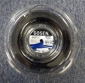 Gosen OG Sheep Micro 17 Gauge 1.22mm 660' 200m Tennis String Reel Black image 1