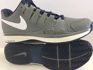 NEW NIKE ZOOM VAPOR 9.5 TENNIS SHOES SNEAKERS, sz 10.5, GRAY NAVY WHT 613458-014