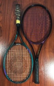 Lot of 2 Spalding Tennis Racquets Aero Smasher and 110 Racket