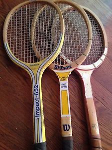 VINTAGE TENNIS RACKETS LOT