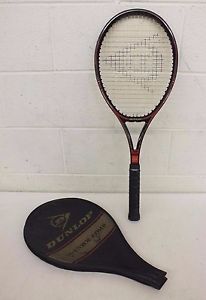 Vintage Dunlop McEnroe Comp Tennis Racquet w/4 5/8" Grip & Head Cover EXCELLENT
